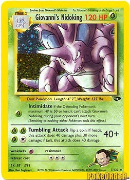 Gym Challenge - Giovanni's Nidoking Holofoil