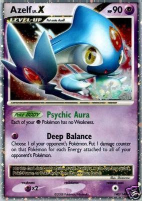 Pokemon Legends Awakened Ultra Rare Card - Azelf LV. X 140/146