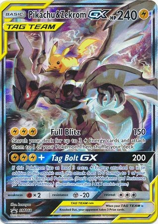Pikachu & Zekrom GX - SM168 - Promo