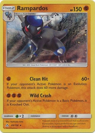 Rampardos 65/156 Holo Rare - Pokemon Ultra Prism