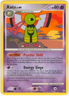 Pokemon Secret Wonders Rare Card - Xatu 44/132