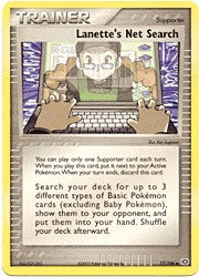 Pokemon EX Emerald Uncommon Card - Lanette's Net Search 77/106