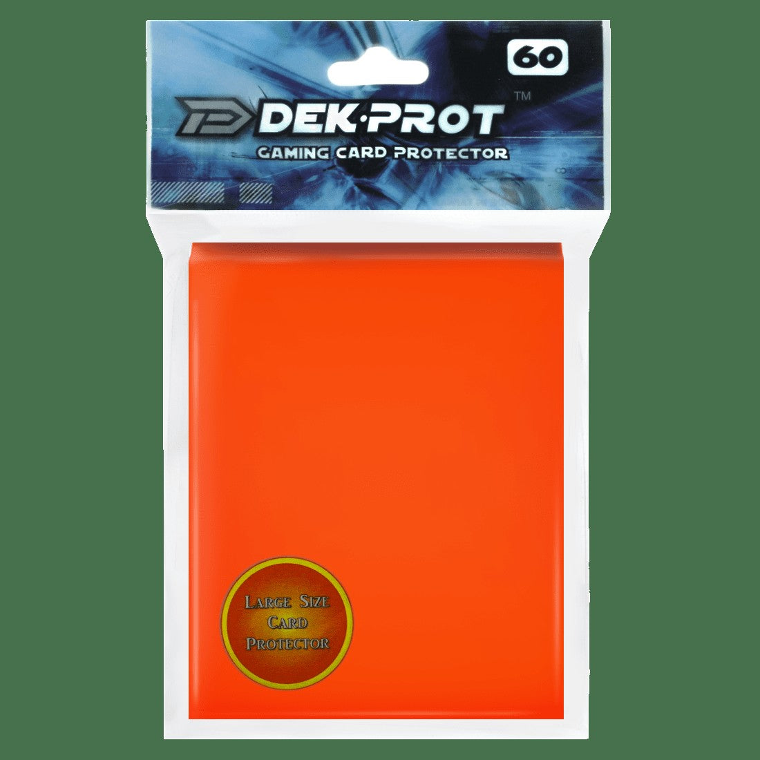Dek Prot Standard Sized Card Sleeves - Tulip Orange (60 Card Sleeves)