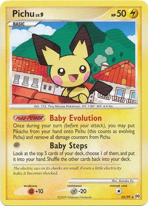 rare pichu card Pokemon Trading Card Game Platinum Arceus Rare Pichu #25