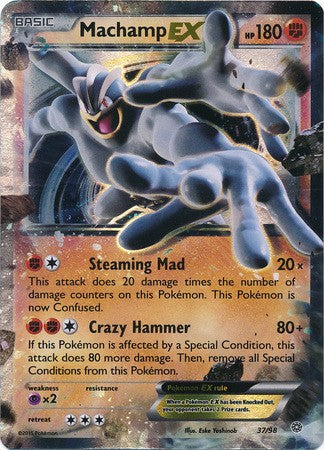 Machamp EX 37/98 ULTRA RARE - Pokemon XY Ancient Origins Card