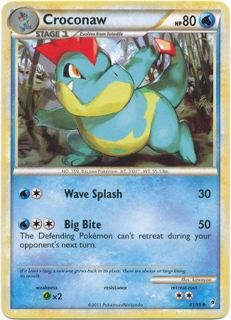 Pokemon Call Of Legends Croconaw 41/95 Uncommon Card