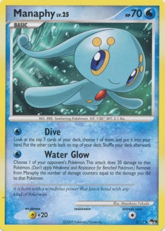 Pokemon Manaphy 2/17 Rare Promo Single Card