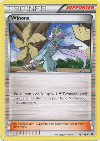 Winona 96/108 Uncommon - Pokemon XY Roaring Skies Card