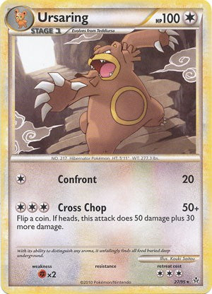 Pokemon Card HS Unleashed Single Card Rare Ursaring 27/95