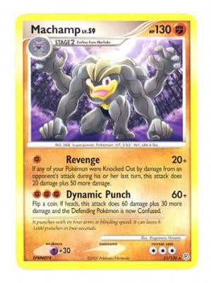 Pokemon Diamond & Pearl Rare Card - Machamp 31/130