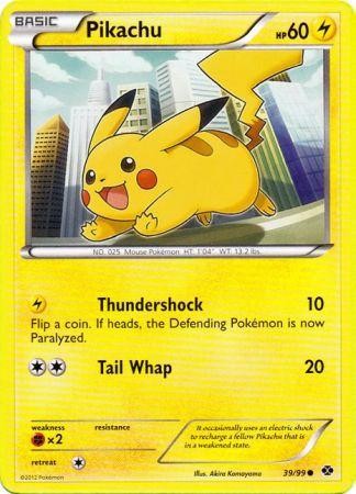 Pikachu (39/99) [Black & White: Next Destinies] Heavily Played Reverse Holofoil