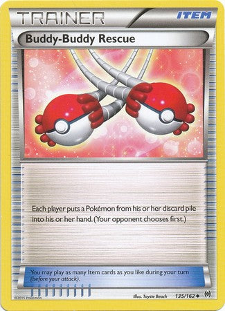 Buddy-Buddy Rescue 135/162 Uncommon - Pokemon XY Break Through Card