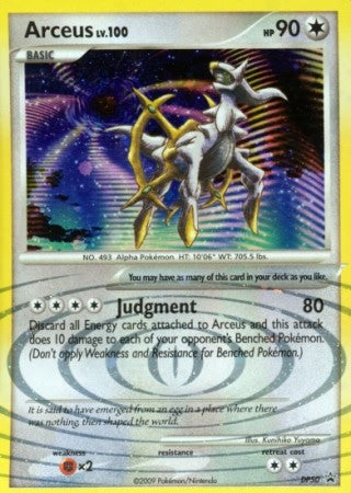 Pokemon Diamond & Pearl Holo Rare Promo Card - Arceus DP50