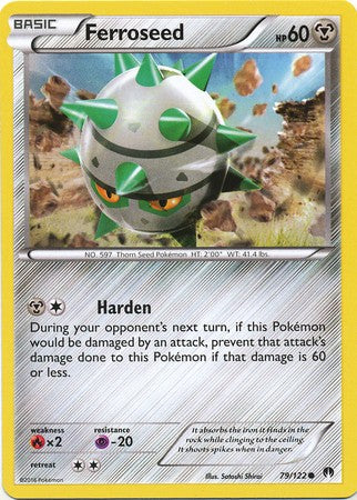 Ferroseed 79/122 Common - Pokemon XY Breakpoint Card