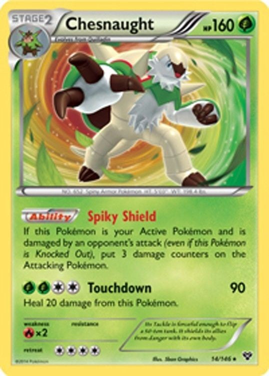 Chesnaught 14/146 - Pokemon XY Holo Rare Card