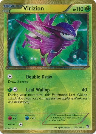 Virizion 103/101 - Pokemon Plasma Blast Secret Rare Card