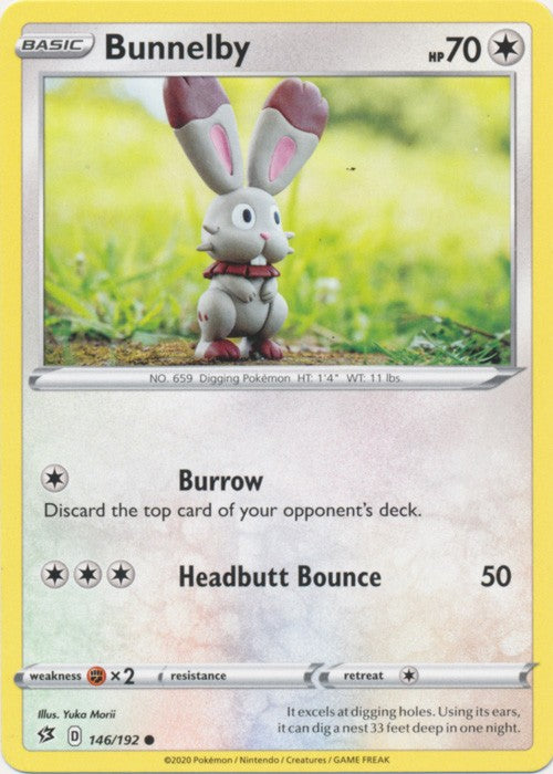 Bunnelby - 146/192 Pokemon » SWSH Rebel Clash Common