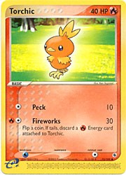 EX Ruby & Sapphire - Torchic Pokemon Card #73