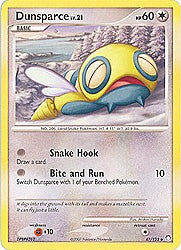 Pokemon Diamond & Pearl Mysterious Treasures- Dunsparce