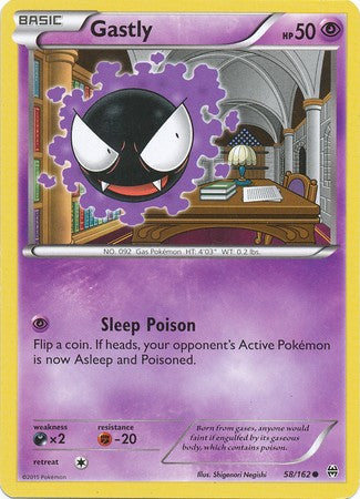 Gastly 58/162 Common - Pokemon XY Break Through Card