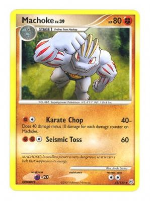 Pokemon Diamond & Pearl Uncommon Card - Machoke 53/130