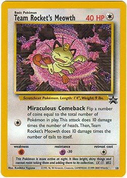 Pokemon Promo Card - Team Rocket's Meowth