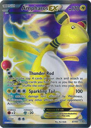 Ampharos EX 87/98 FULL ART - Pokemon XY Ancient Origins Card