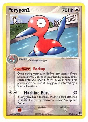 Pokemon EX Delta Species Rare Porygon2 #25 Pokemon EX Delta Species Rare Porygon2 #25