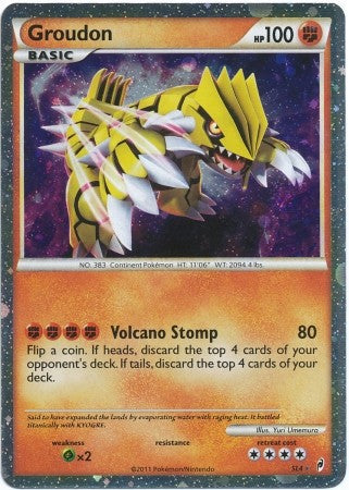 Pokemon Call Of Legends Groudon SL4 Ultra Rare Card