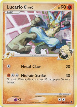 Pokemon Supreme Victors Rare Card - Lucario C 31/147