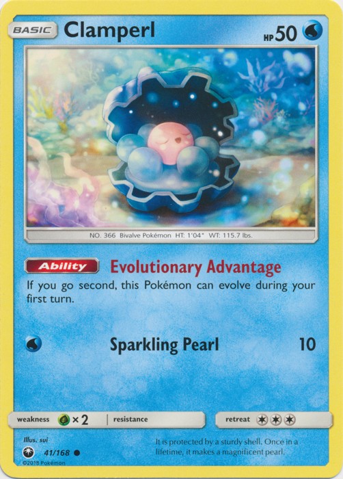 Clamperl 41/168 Common - Celestial Storm SM7 Pokemon Card