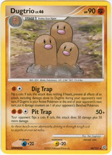 Pokemon Secret Wonders Rare Card - Dugtrio 24/132