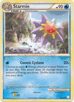 Starmie - 53/123 HeartGold SoulSilver Pokemon - NM Starmie - 53/123 HeartGold SoulSilver Pokemon - NM