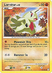 Pokemon Diamond & Pearl Mysterious Treasures-Larvitar