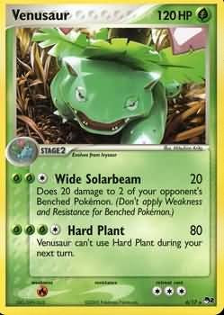 Pokemon POP Series 2 Promo Card Venusaur 6/17 Rare