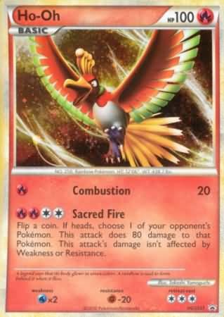 Pokemon HeartGold SoulSilver Holo Rare Promo Card - Ho-Oh HGSS01