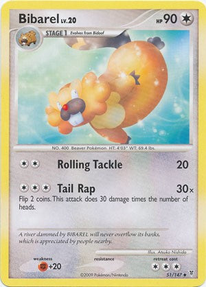 Pokemon Supreme Victors Uncommon Card - Bibarel 51/147