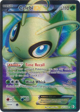 Celebi EX 141/149 - Pokemon Boundaries Crossed Full Art Ultra Rare Card Celebi EX 141/149 - Pokemon Boundaries Crossed Full Art Ultra Rare Card