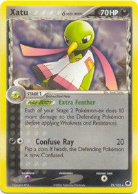Pokemon EX Dragon Frontiers - Xatu Card