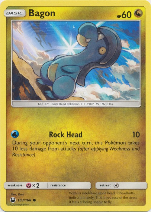 bagon pokemon card Bagon (103) - SM - Celestial Storm [REVERSE HOLO]
