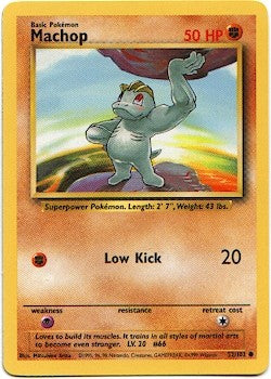 Pokemon Basic Common Card - Machop 52/102