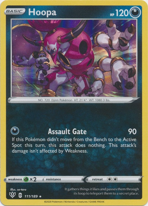 Hoopa - 111/189 Pokemon » SWSH Darkness Ablaze Holo Rare