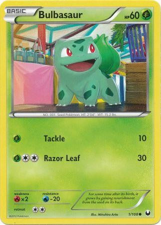 Pokemon Dark Explorers Common Card - Bulbasaur 1/108