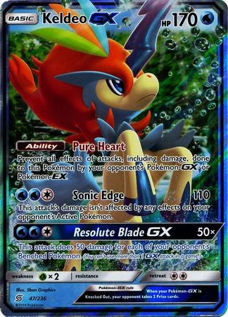 Keldeo GX - 47/236 - Ultra Rare Sun & Moon: Unified Minds