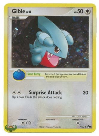 Pokemon POP Series 6 Promo Card Gible 7/17 Holo Rare