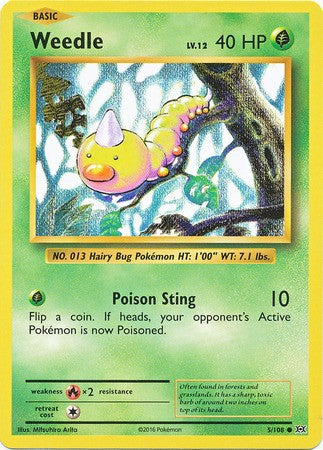Pokemon Single Card XY - EVOLUTIONS - 005/108 : Weedle Pokemon Single Card XY - EVOLUTIONS - 005/108 : Weedle