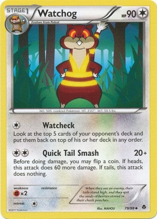 Pokemon Emerging Powers Uncommon Card - Watchhog 79/98