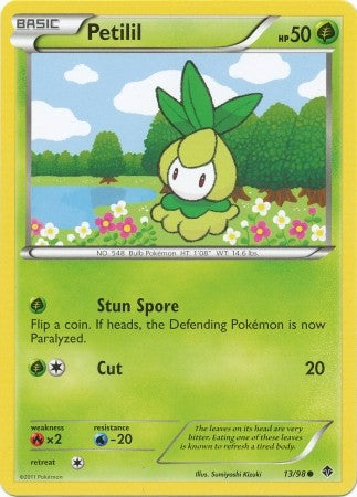 Pokemon Emerging Powers Common Card - Petilil 13/98