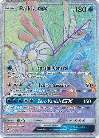 Palkia GX 132/131 Hyper Rare - Pokemon Sun & Moon Forbidden Light Card