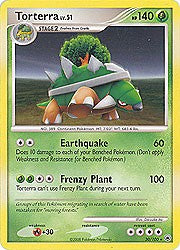 Pokemon Diamond and Pearl Majestic Dawn- Torterra(Rare)